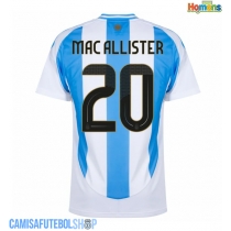 Camisa de time de futebol Argentina Alexis Mac Allister #20 Replicas 1º Equipamento Copa America 2024 Manga Curta